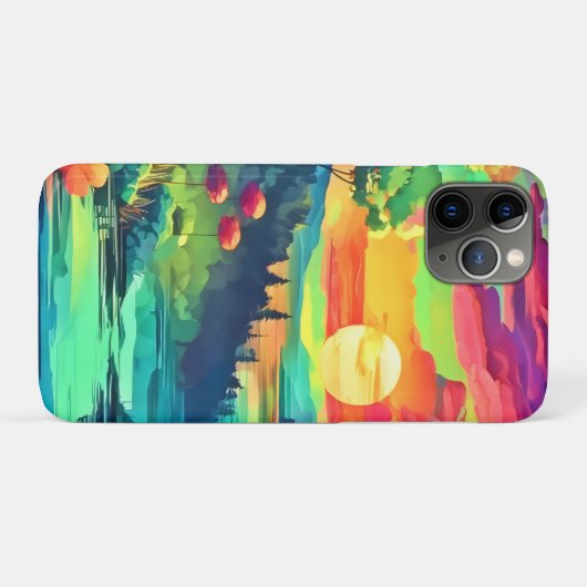 Sunset Fantasy Landschap Case-Mate iPhone Case (Achterkant (horizontaal))