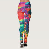 Sunset Fantasy Landschap Leggings (Achterkant)