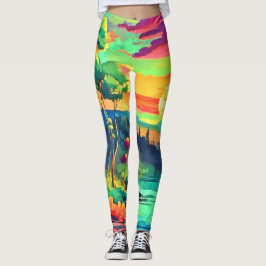 Sunset Fantasy Landschap Leggings