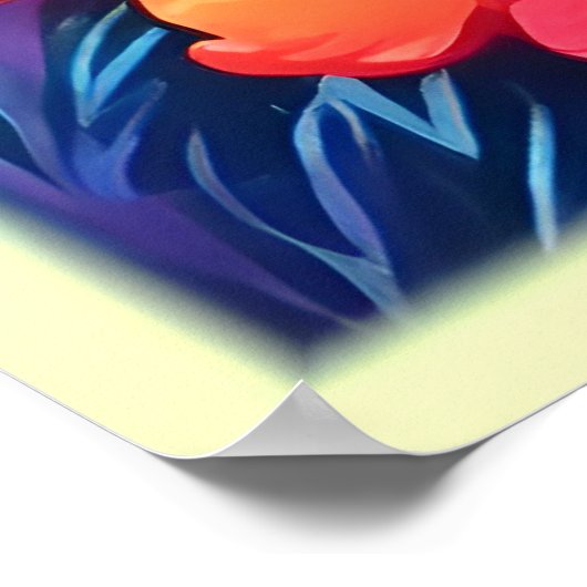 Sunset Fantasy Landschap Poster (Hoek)