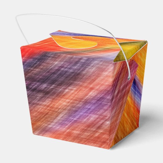 Sunset Favor Box Abstracte kleuren Bedankdoosjes (Achterkant)