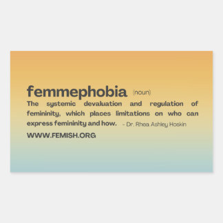 Sunset FEMMEPHOBIA Sticker