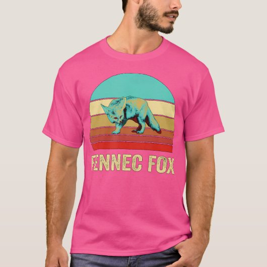 Sunset Fennec Fox T-shirt (Voorkant)