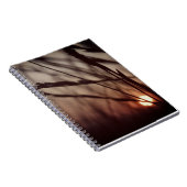 Sunset field Photo Notitieboek (80 pagina's B&W) (Rechterzijde)