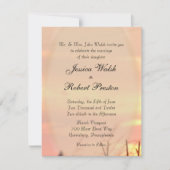 Sunset Field Wedding Invitation Kaart (Voorkant)