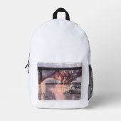 Sunset Firth of Forth Railway Bridge Bedrukte Rugzak (Voorkant)