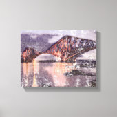 Sunset Firth of Forth Railway Bridge Canvas Afdruk (Voorkant)