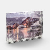 Sunset Firth of Forth Railway Bridge Fotoblokken (Links)