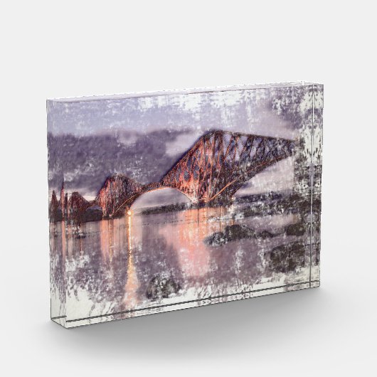 Sunset Firth of Forth Railway Bridge Fotoblokken (Links)