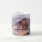 Sunset Firth of Forth Railway Bridge Koffiemok (Center)