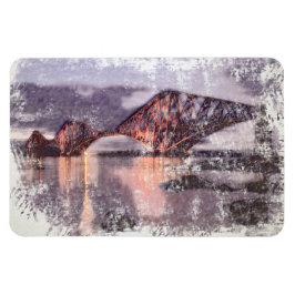Sunset Firth of Forth Railway Bridge Magneet