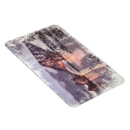 Sunset Firth of Forth Railway Bridge Magneet (Rechterzijde)