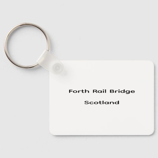 Sunset Firth of Forth Railway Bridge Sleutelhanger (Achterkant)