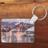 Sunset Firth of Forth Railway Bridge Sleutelhanger (Voorkant)