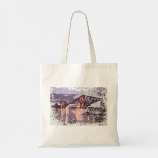 Sunset Firth of Forth Railway Bridge Tote Bag (Achterkant)