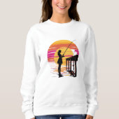 Sunset Fishing – Women’s Sweatshirt (Voorkant)