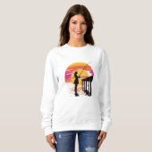 Sunset Fishing – Women’s Sweatshirt (Voorkant volledig)