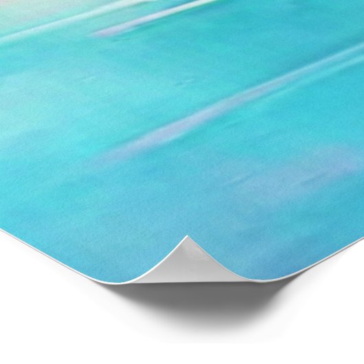 Sunset Flamingo Art Design Poster (Hoek)