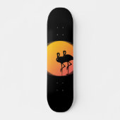 Sunset Flamingo Tranquility Skateboard (Voorkant)