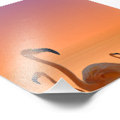 Sunset Flamingo Tropical Poster (Hoek)