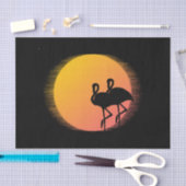Sunset Flamingos Tissuepapier (Craft)