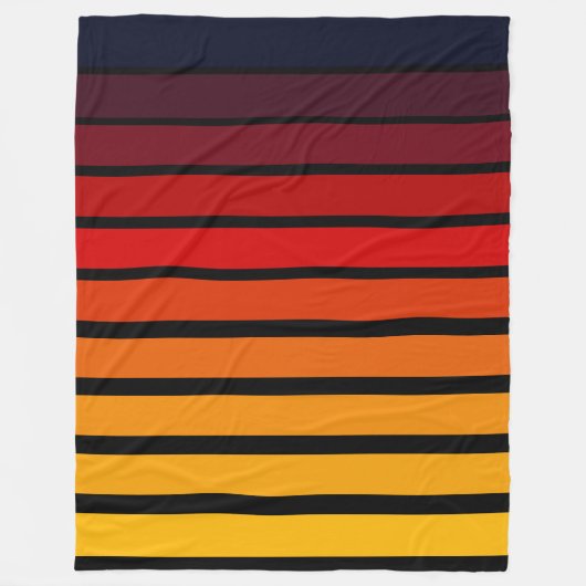 Sunset Fleece Deken (Voorkant)