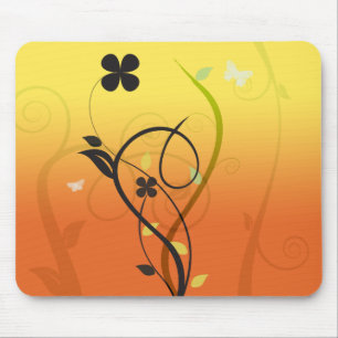 Sunset Floral Illustration Muismat