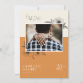 Sunset Floral Save The Date (Voorkant)