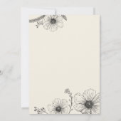 Sunset Floral Save The Date (Achterkant)