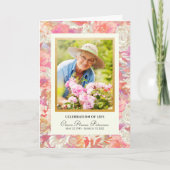 Sunset Florals Celebration of Life Programme Programma (Voorkant)