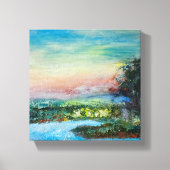 Sunset Flow - Artistic Wall Art Canvas Afdruk (Voorkant)