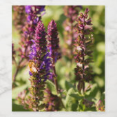 Sunset Flowers Bee Wijn Etiket (Enkel label)