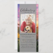 Sunset Flowers Fotobegrafenis Digitale Editie Kaart (Voorkant)