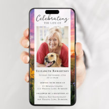 Sunset Flowers Fotobegrafenis Digitale Editie