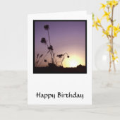 Sunset Flowers Kaart (Gele Bloem)