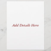 SUNSET FLYER (Achterkant)