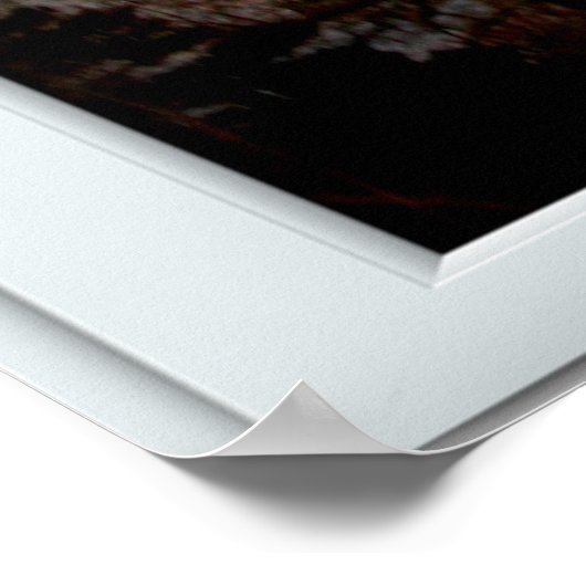 Sunset Flying Bird White 2 Pane Window Lighting Poster (Hoek)