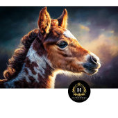 Sunset Foal Portrait Art Decoupage Tissuepapier