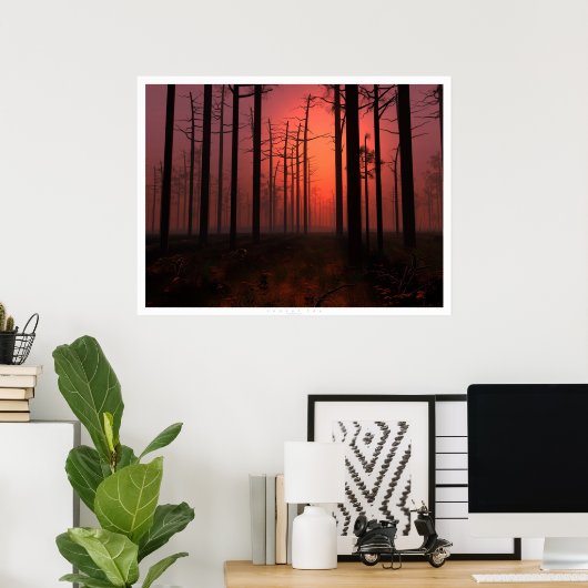 Sunset Fog Poster (Thuiskantoor)