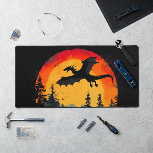  Sunset Forest Dragon Bureaumat (Werkstation)
