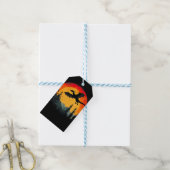  Sunset Forest Dragon Cadeaulabel (Met Touw)