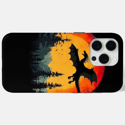  Sunset Forest Dragon Case-Mate iPhone Case (Achterkant (horizontaal))
