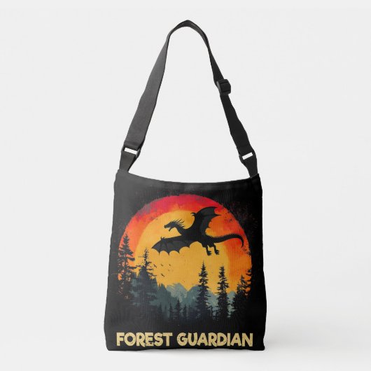  Sunset Forest Dragon Crossbody Tas (Voorkant)