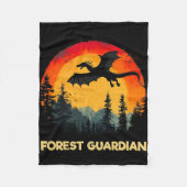  Sunset Forest Dragon Fleece Deken (Voorkant)