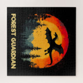  Sunset Forest Dragon Legpuzzel (Horizontaal)
