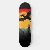 Sunset Forest Dragon Persoonlijk Skateboard (Voorkant)