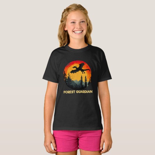 Sunset Forest Dragon T-shirt (Voorkant volledig)