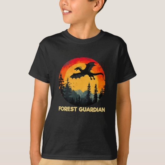  Sunset Forest Dragon T-shirt (Voorkant)