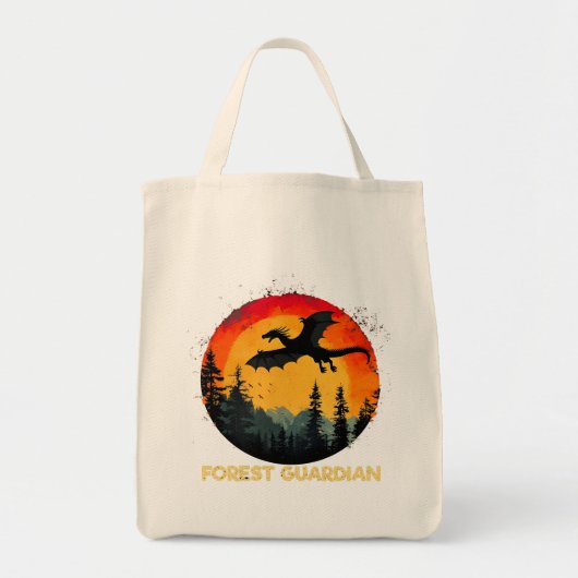 Sunset Forest Dragon Tote Bag (Voorkant)