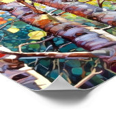 Sunset Forest Waterverf Painting Poster (Hoek)